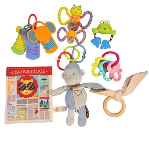 Bundle Of 7 Baby Toy Teether Rattles